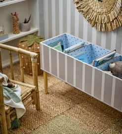 Bloomingville Bogkasse - Salam - 90 cm - Brun m. Striber