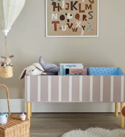 Bloomingville Bogkasse - Salam - 90 cm - Brun m. Striber