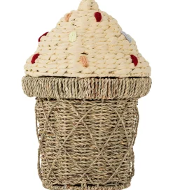 Bloomingville Kurv m. Låg - 28x41 cm - Cillie - Isvaffel