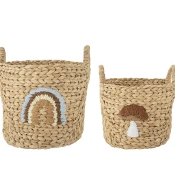 Bloomingville Mini Kurve - 2 stk. - Agnes - 32x32/26x26 cm - Nat