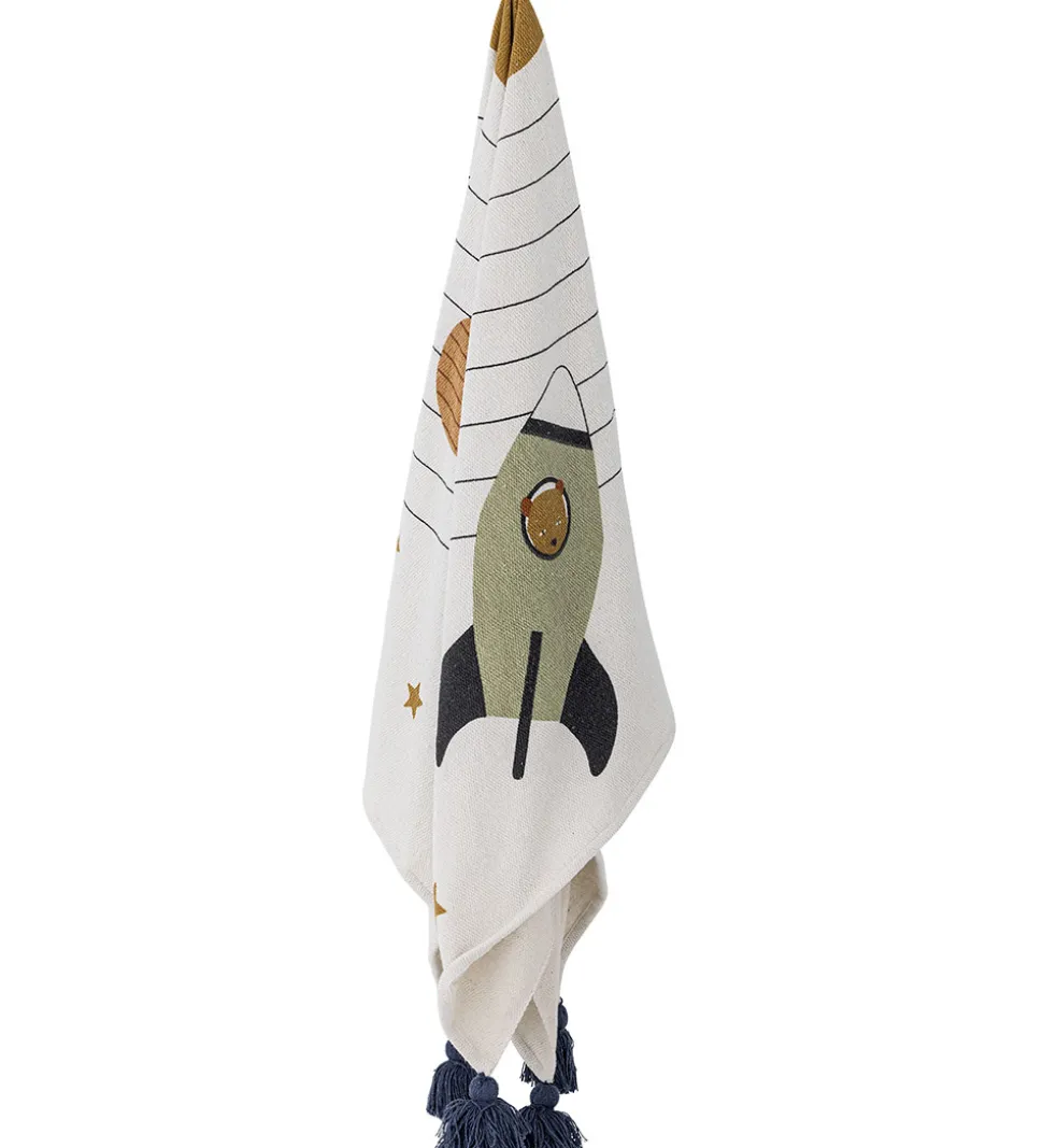 Bloomingville Tæppe - Space Plaid - Natur