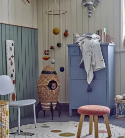 Bloomingville Tæppe - Space Plaid - Natur