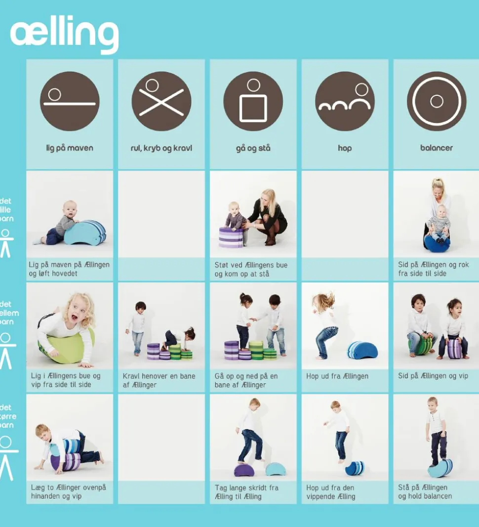 bObles Lille Ælling - 35x11,5x17,5 cm - Blå Marmor