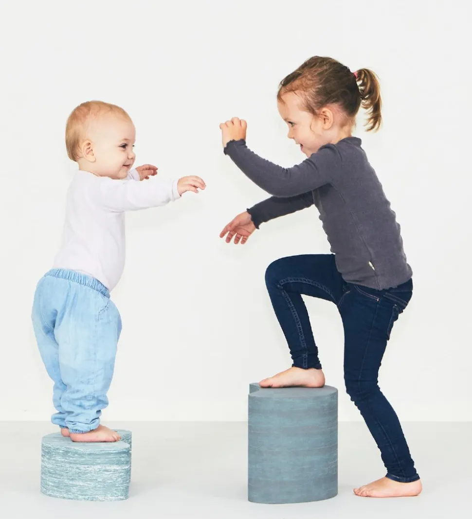 bObles Lille Ælling - 35x11,5x17,5 cm - Blå Marmor