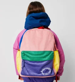 Bobo Choses Skoletaske - Fløjl - Color Block