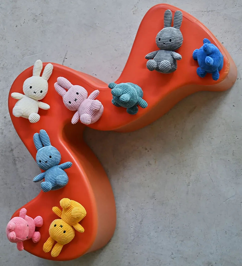 Bon Ton Toys Bamse - 23 cm - Miffy ECO Corduroy - Grey