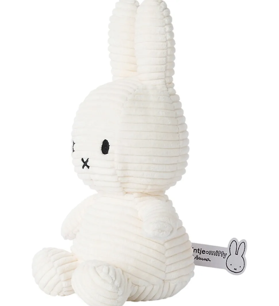Bon Ton Toys Bamse - 23 cm - Miffy ECO Corduroy - Offwhite