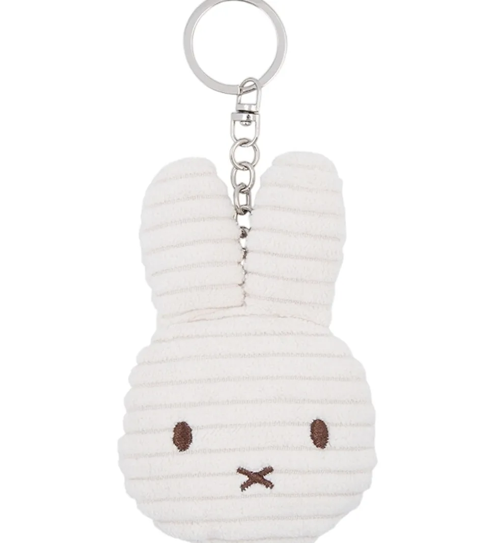 Bon Ton Toys Nøglering - 10 cm - Miffy Flat ECO Corduroy - Offwh