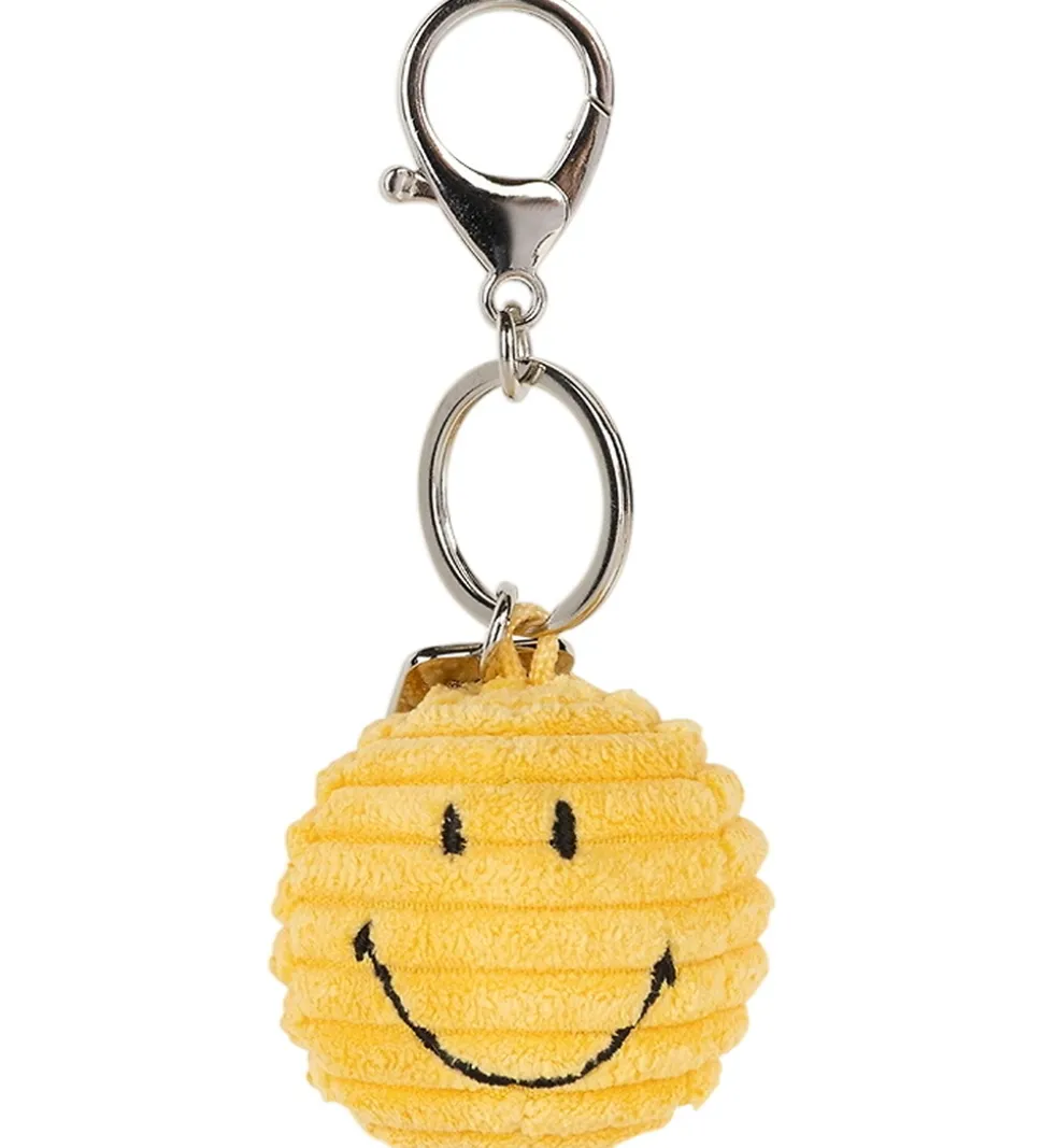 Bon Ton Toys Nøglering - 4,5 cm - Smiley Keychain ECO Corduroy -