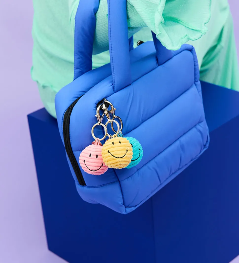 Bon Ton Toys Nøglering - 4,5 cm - Smiley Keychain ECO Corduroy -