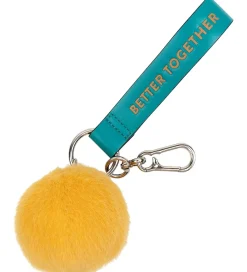 Bon Ton Toys Nøglering - 7 cm - Smiley ECO Fuzzy Bag Charm - Yel