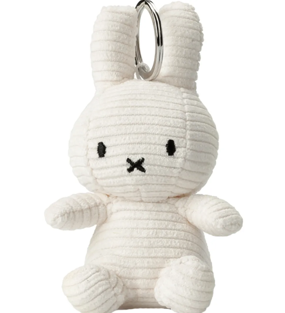 Bon Ton Toys Nøglering - 12 cm - Miffy ECO Corduroy - Offwhite
