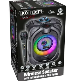 Bontempi Højtaler m. Mikrofon/Lys - 26 cm - Trådløs