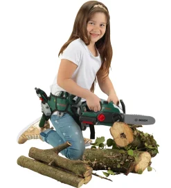 Bosch Mini Kædesav m. Tilbehør - Legetøj - Grøn/Gul