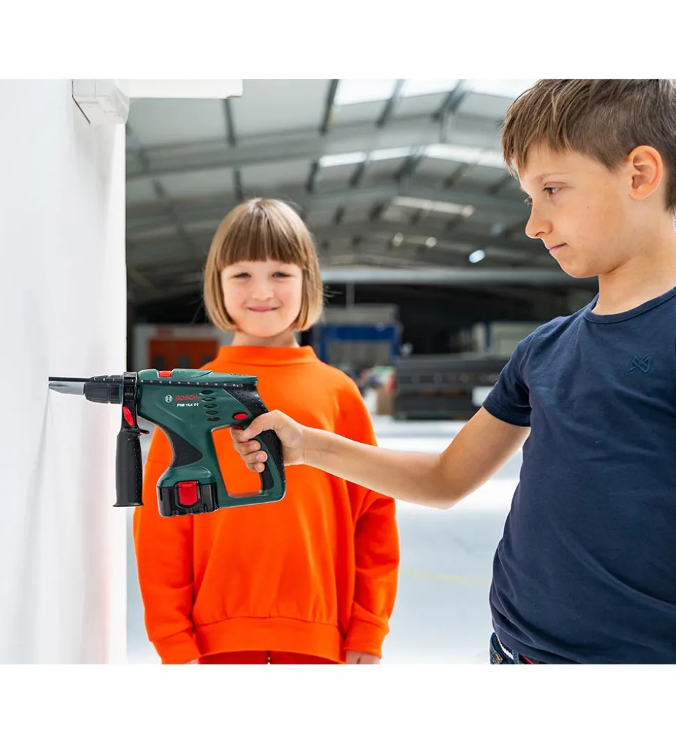 Bosch Mini Slagboremaskine m. Lys/Lyd- Legetøj - Mørkegrøn