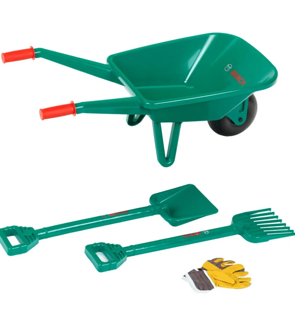 Bosch Mini Trillebør m. Tilbehør - Legetøj - Grøn