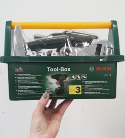Bosch Mini Værktøjskasse m. Tilbehør - Legetøj - Mørkegrøn