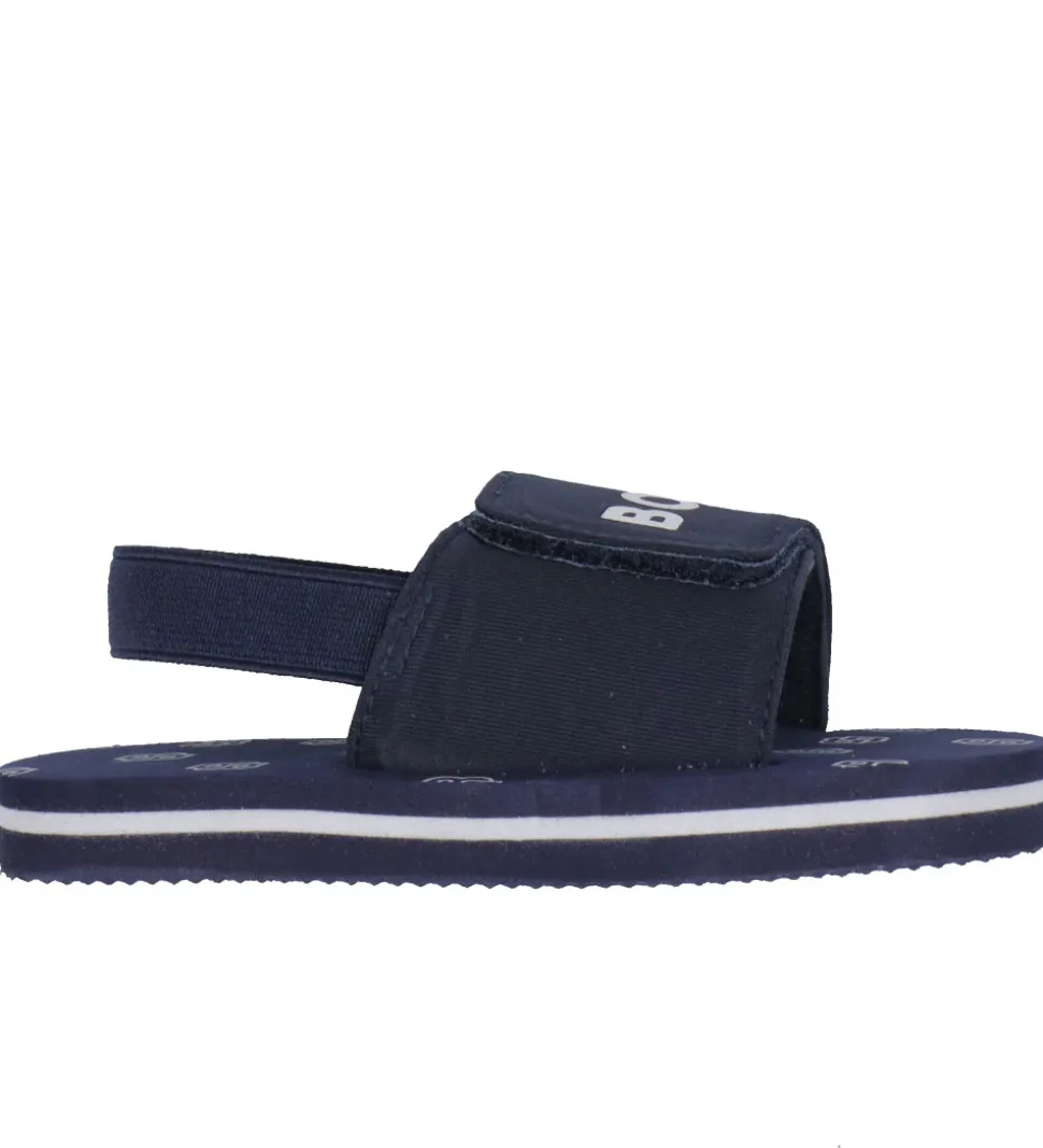 BOSS Badesandaler - Navy/Hvid