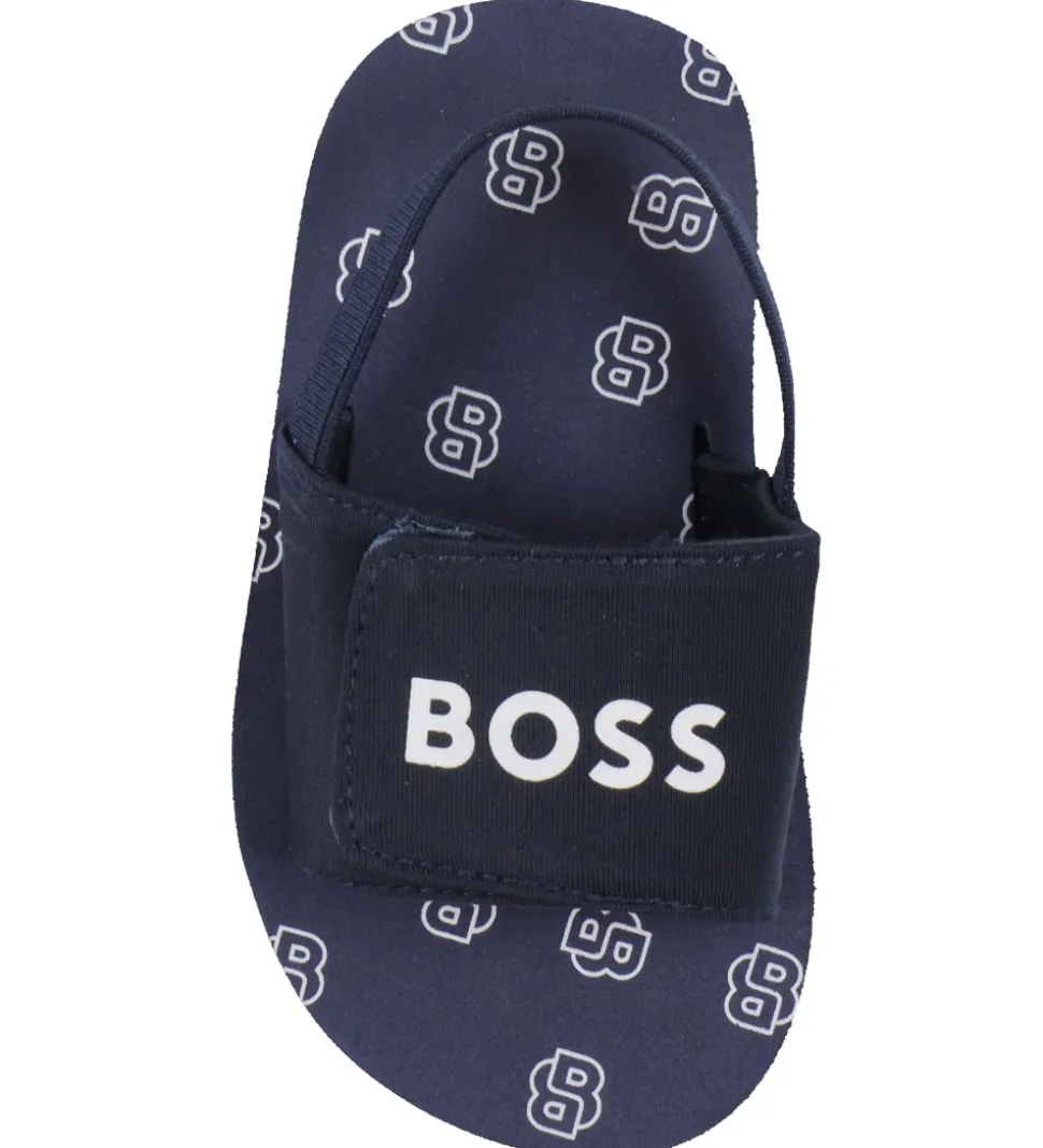 BOSS Badesandaler - Navy/Hvid
