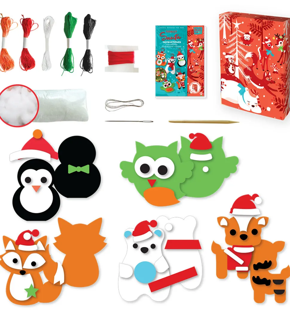 BOX CANDIY Kreasæt - Filtdyr-pynt - Totally Santa