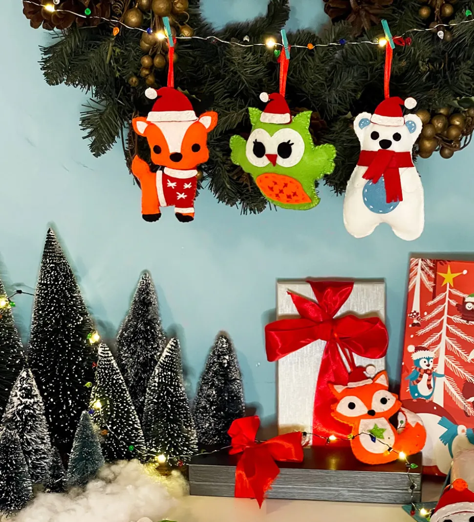 BOX CANDIY Kreasæt - Filtdyr-pynt - Totally Santa