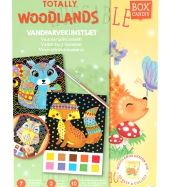 BOX CANDIY Kreasæt - Vandfarvekunstsæt - Totally Woodlands