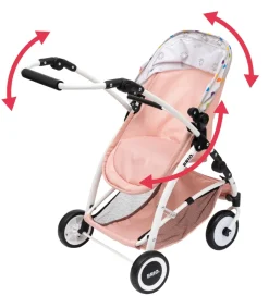 BRIO Dukkevogn - Flex - Rosa/Hvid 24906000