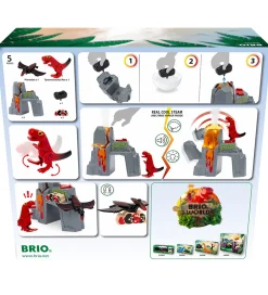 BRIO World Aktiv Vulkan m. Dinosaurer - 36092