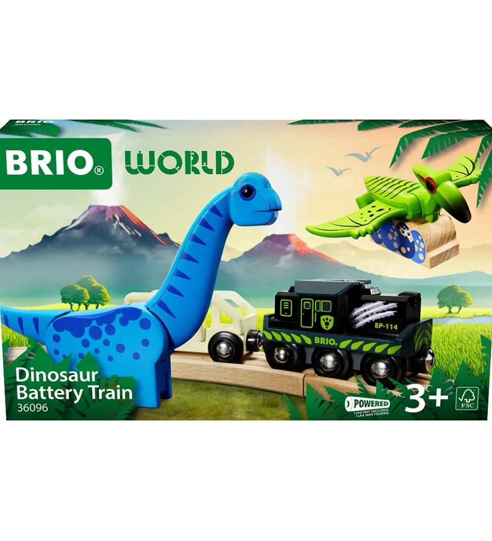 BRIO World Batteridrevet Tog Med Dinosaur m. Lyd og Lys - 36096