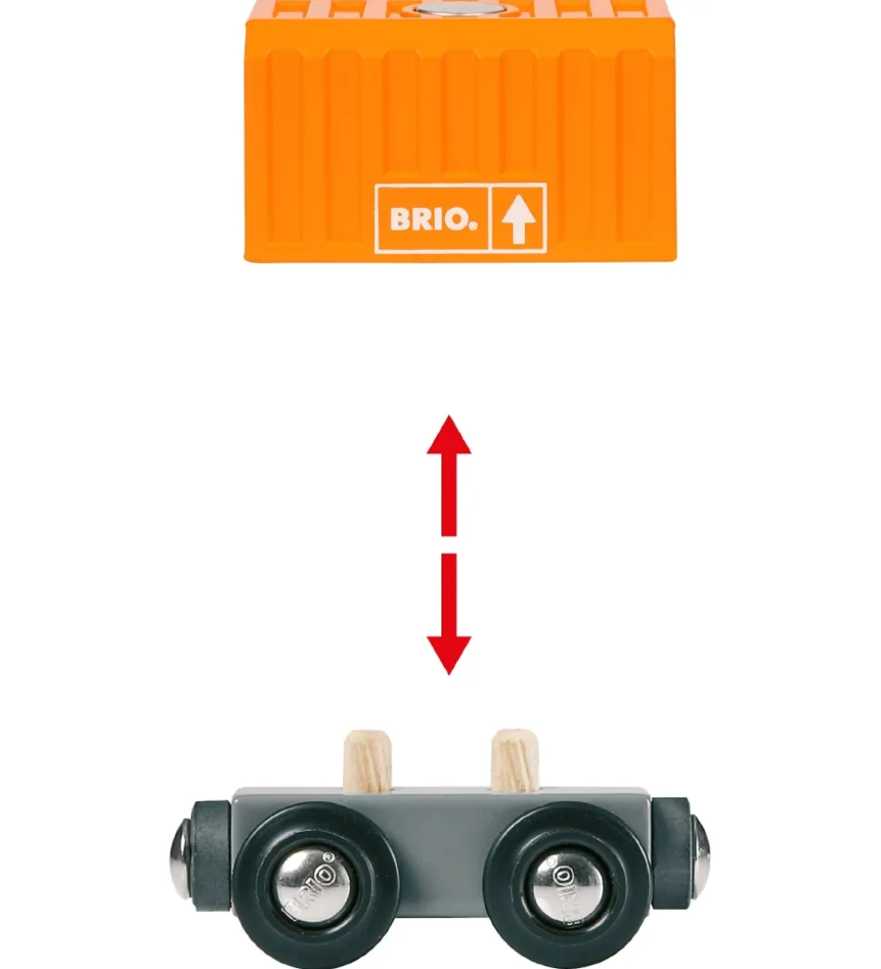 BRIO World Godstog m. 3 Vogne - Multifarvet 33982