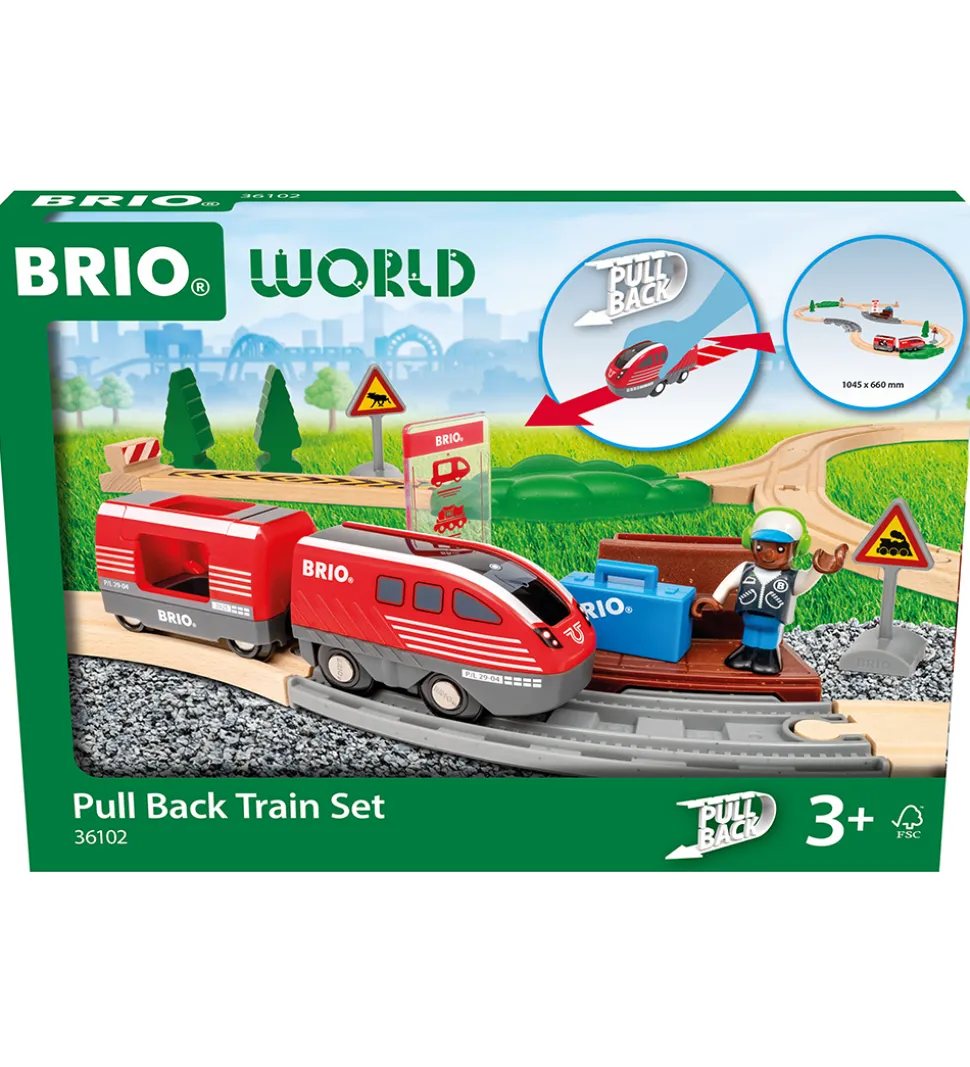 BRIO World Togsæt - Træk & Slip - 28 Dele