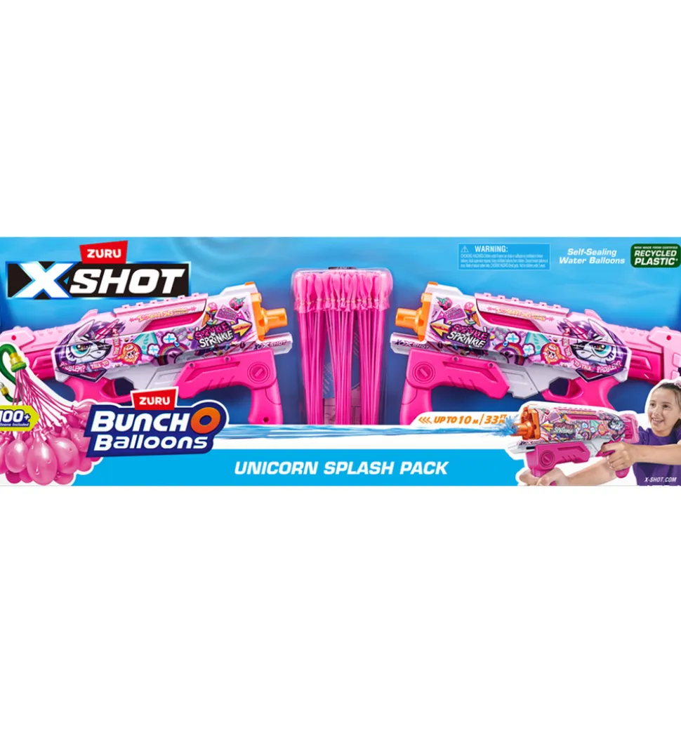 Bunch O Balloons Vandgeværer m. Vandballoner - 2-pak - Unicorn S