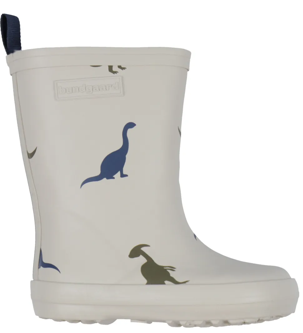 Bundgaard Gummistøvler m. For - Wide Fit - Aspen - Ivory Dino