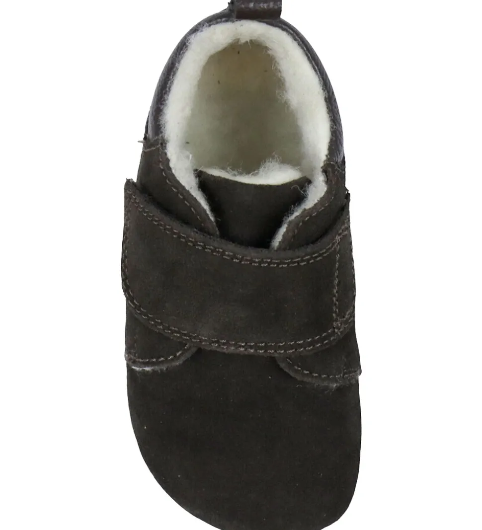 Bundgaard Hjemmesko - Wide fit - Teddy - Dark Brown