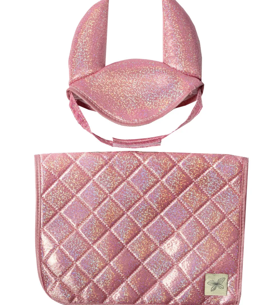 by ASTRUP Sadelunderlag Til Kæpheste - Pink m. Glimmer