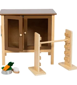 by ASTRUP Trælegetøj - Kaninbur Og Spring