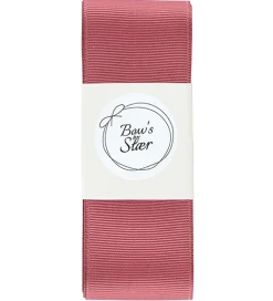 By Stær Dåbsbånd m. Sløjfe - Dusty berry