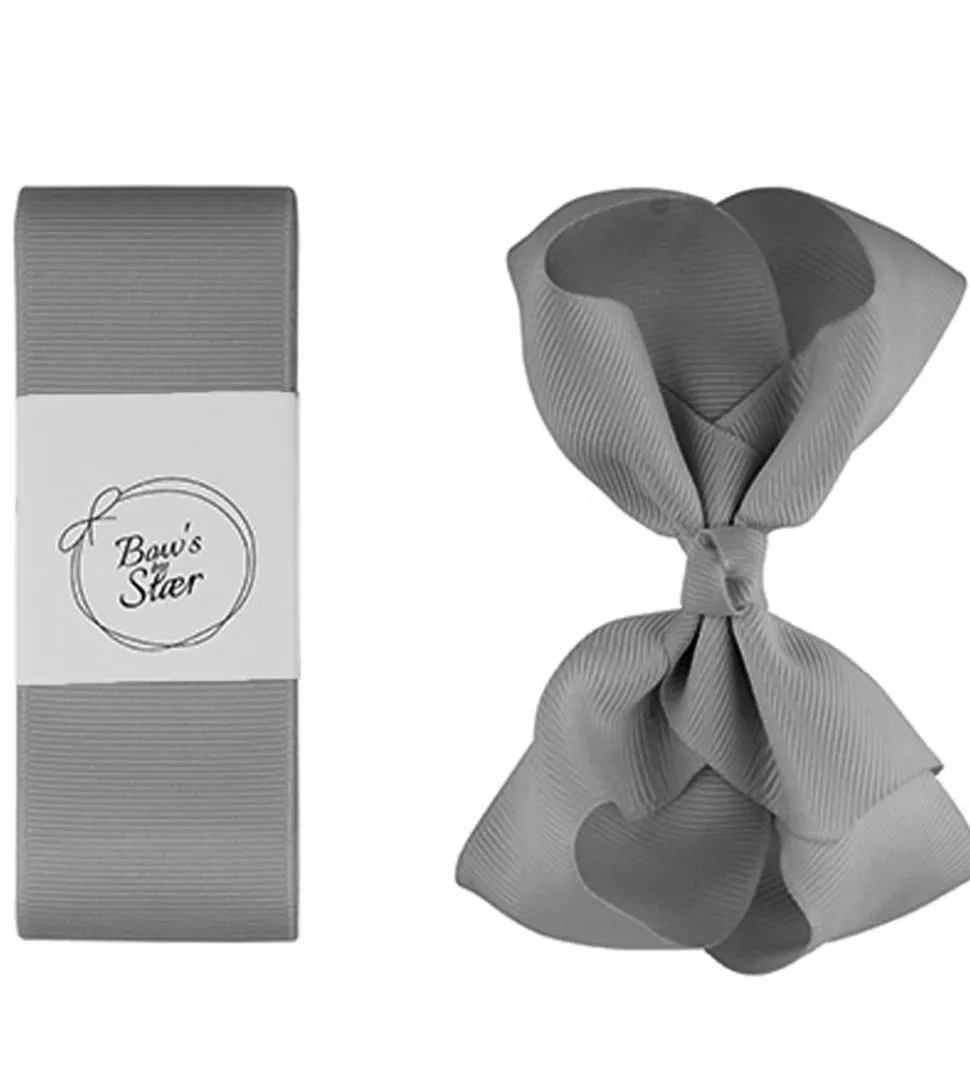 By Stær Dåbsbånd m. Sløjfe - Grå