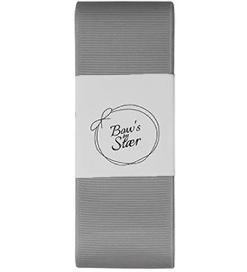 By Stær Dåbsbånd m. Sløjfe - Grå