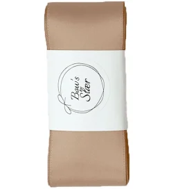 By Stær Dåbsbånd m. Sløjfe - Satin - Beige