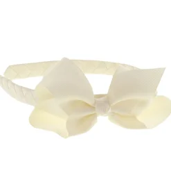 By Stær Hårbøjle - Klassisk Stor Sløjfe - Råhvid