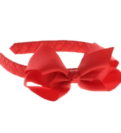 By Stær Hårbøjle - Klassisk Stor Sløjfe - Valmuerød