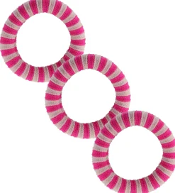 By Stær Hårelastik - 3-pak - Ea - Lyserød/Pink Stribet