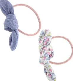 By Stær Hårelastikker m. Sløjfe - Leise - 2-pak - Blå Mix