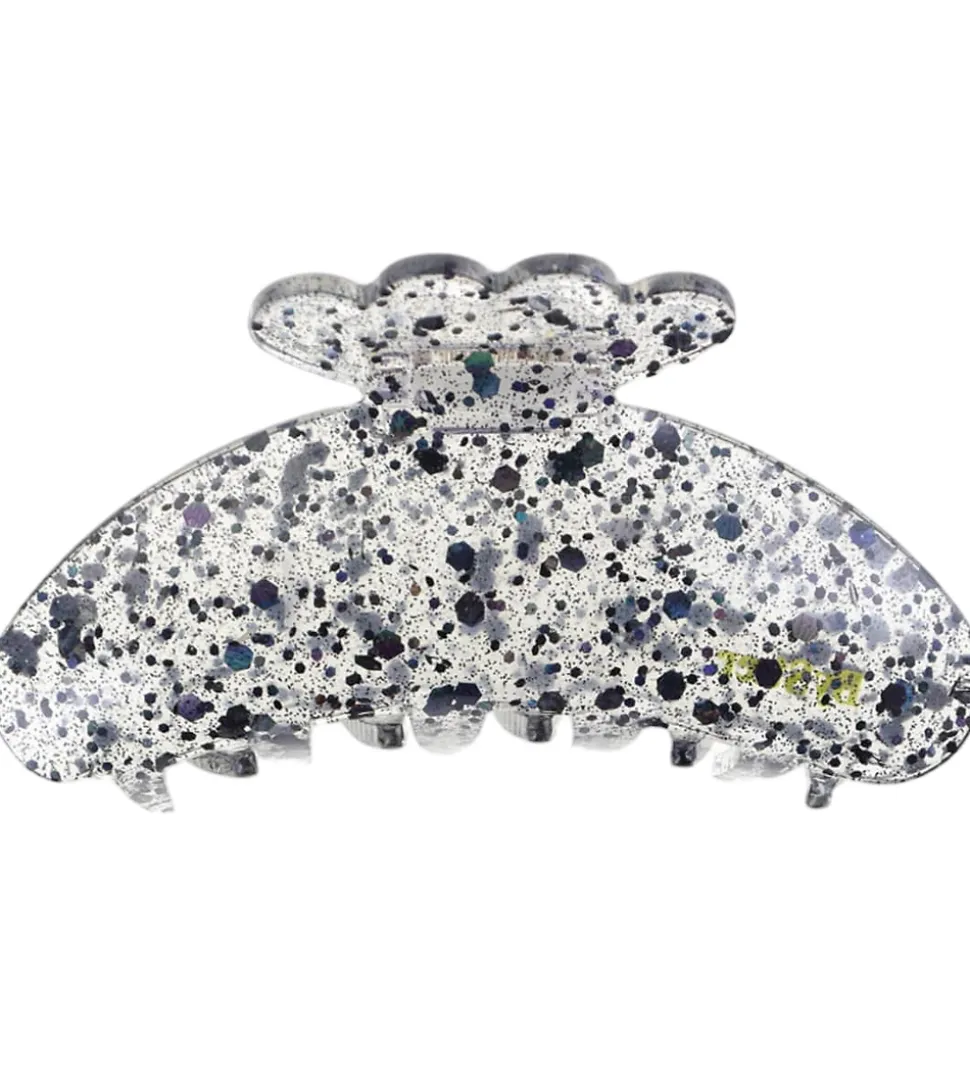 By Stær Hårklemme - Asta - 10x5 cm - Confetti Sort