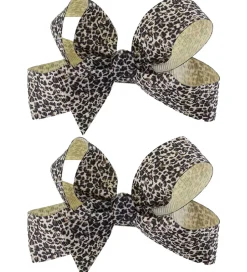 By Stær Hårspænde m. Sløjfe - 2-pak - 10 cm - Leo