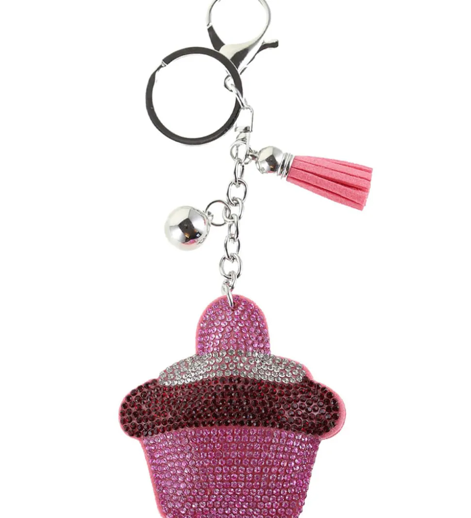 By Stær Nøglering - Cupcake - Pink