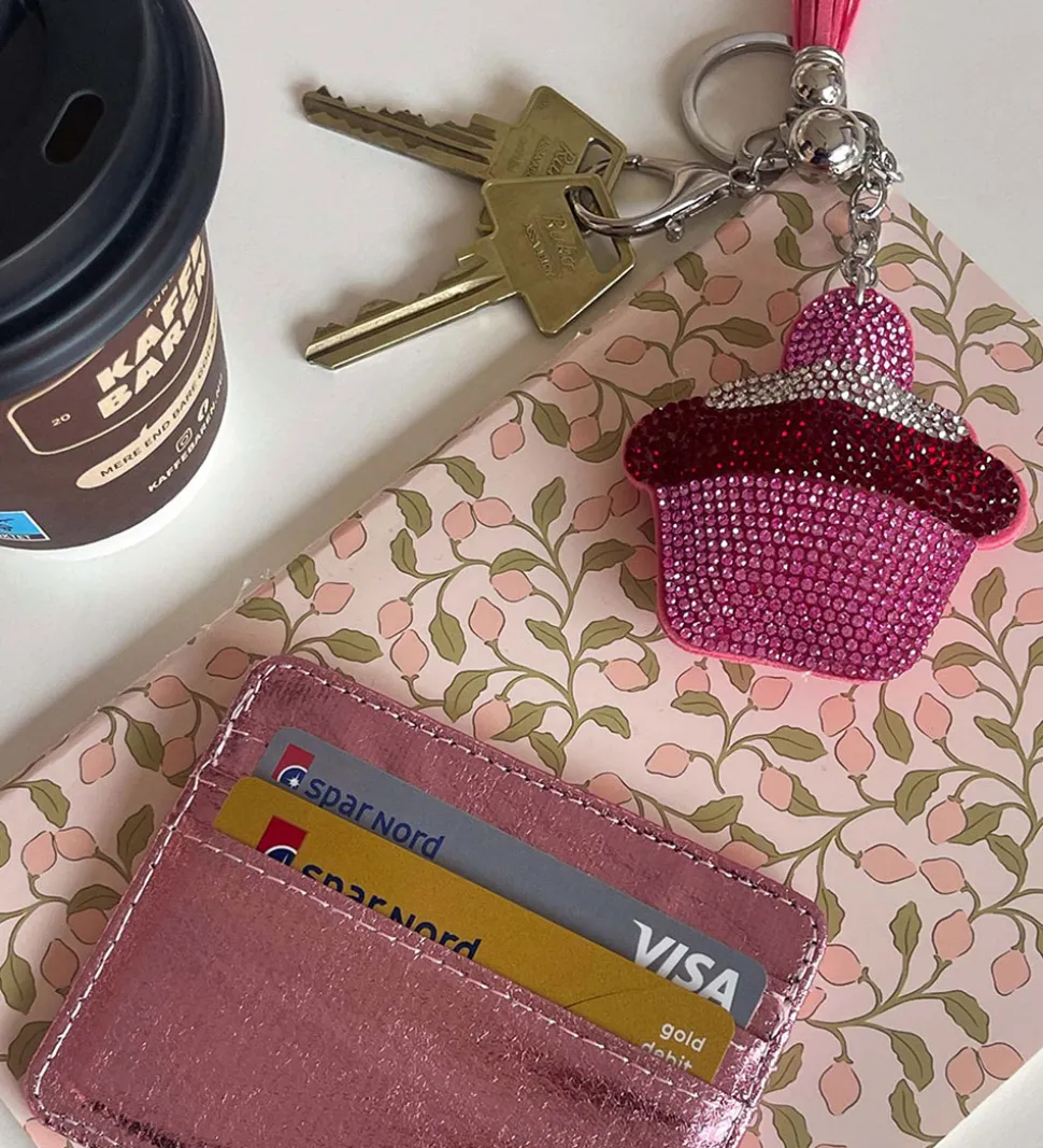 By Stær Nøglering - Cupcake - Pink