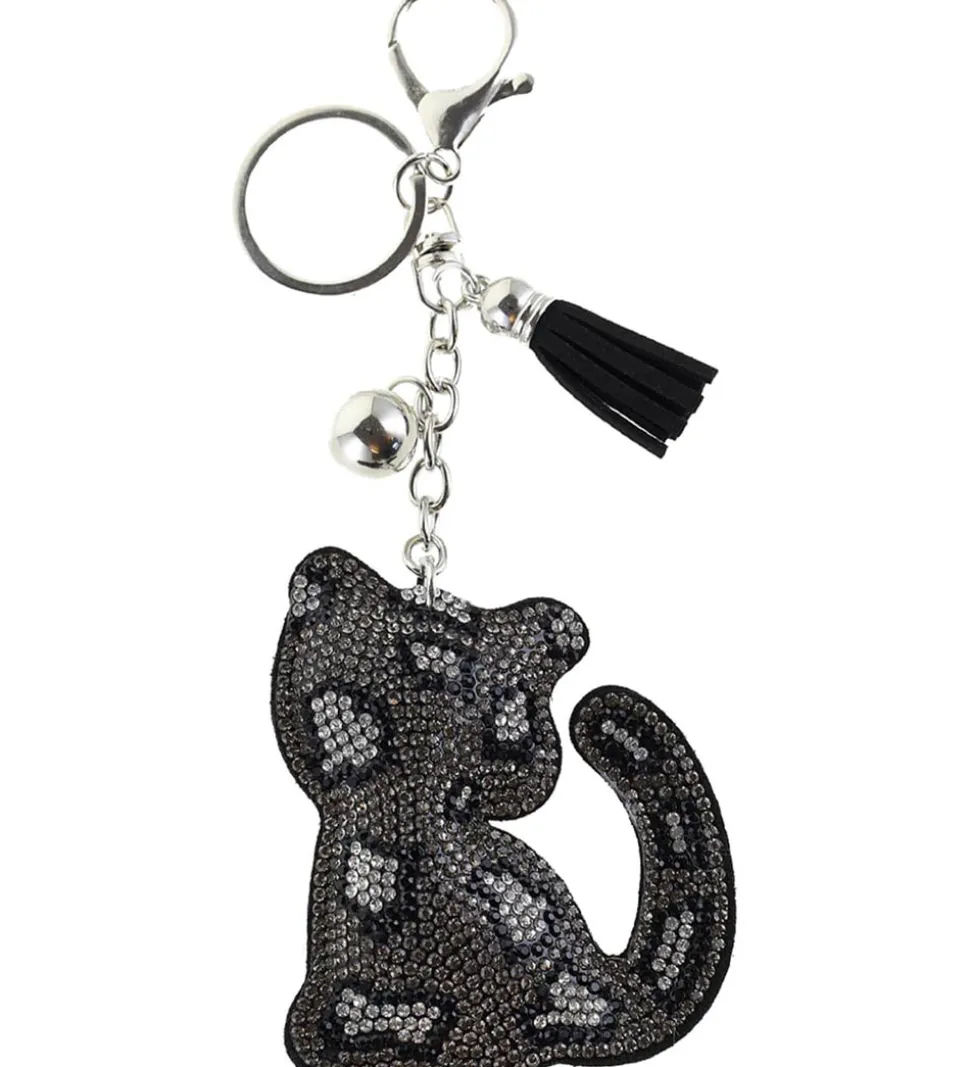 By Stær Nøglering - Kat - Grå Leo