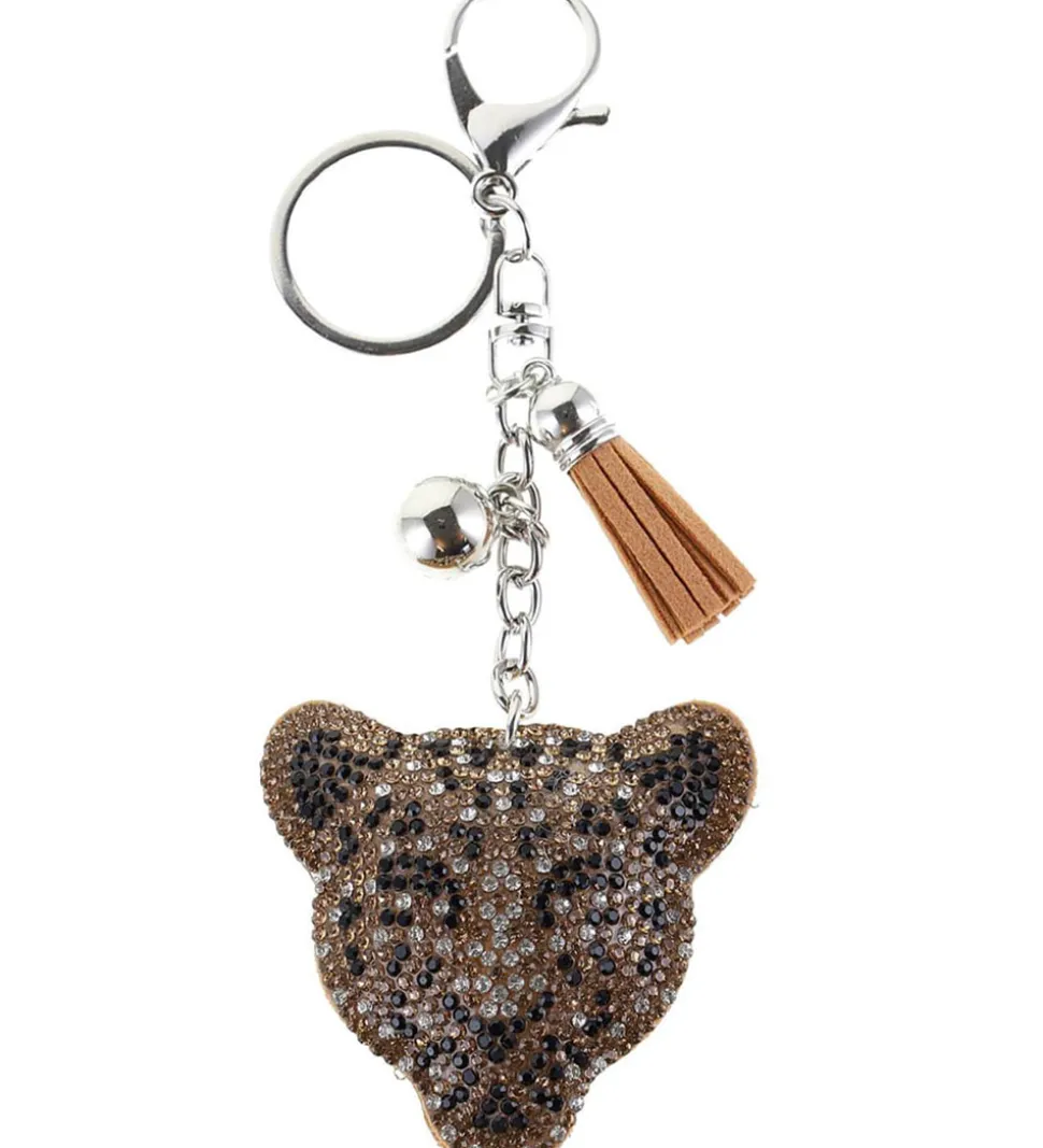 By Stær Nøglering - Leopard - Brun